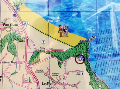 Situation Map Pointe du Bay