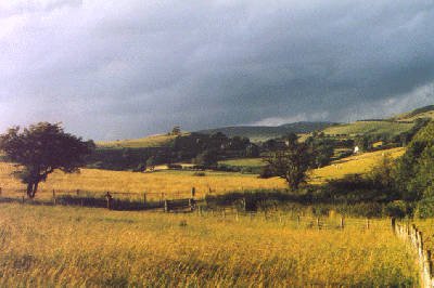 A view from Fforest field over the hills