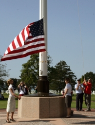 American Cemetry Flag Ceremony