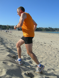 Paul's (almost) daily joggin run on the beach of St. Cast