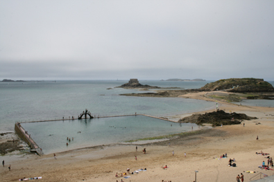 St Malo Beach and National fortress