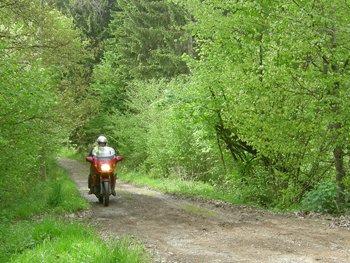 Jan offroad in the Ardennes