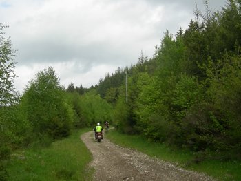 Jan off road in the Ardennes