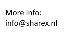More info sharex.nl