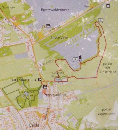Map Paterswolde Vennebroek Friese Veen De Braak