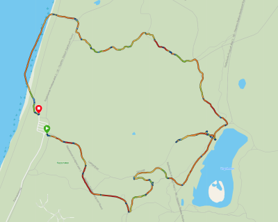 Map Groene Kennemerduinen route