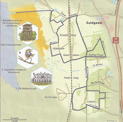 Map Kraaijenberg Hildernisseroute