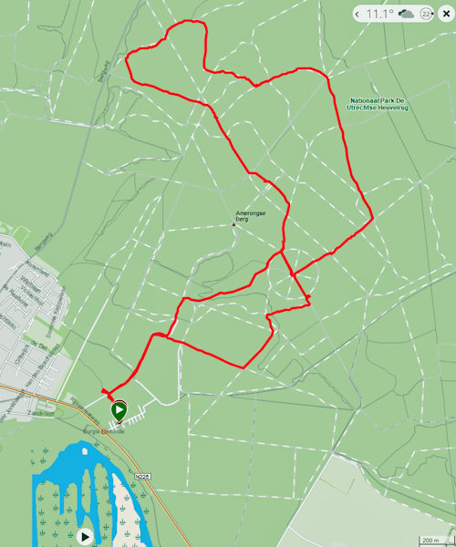 Map Leemkuil route Amerongen
