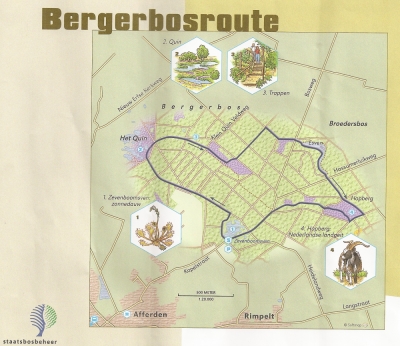 Map Bergerbos Broederbosroute