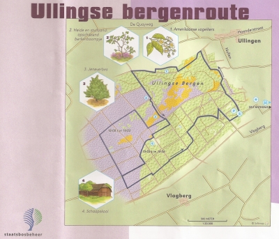 Map Ullingsebergroute